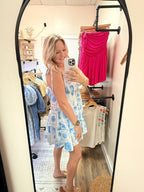 MARINE PRINT MINI DRESS