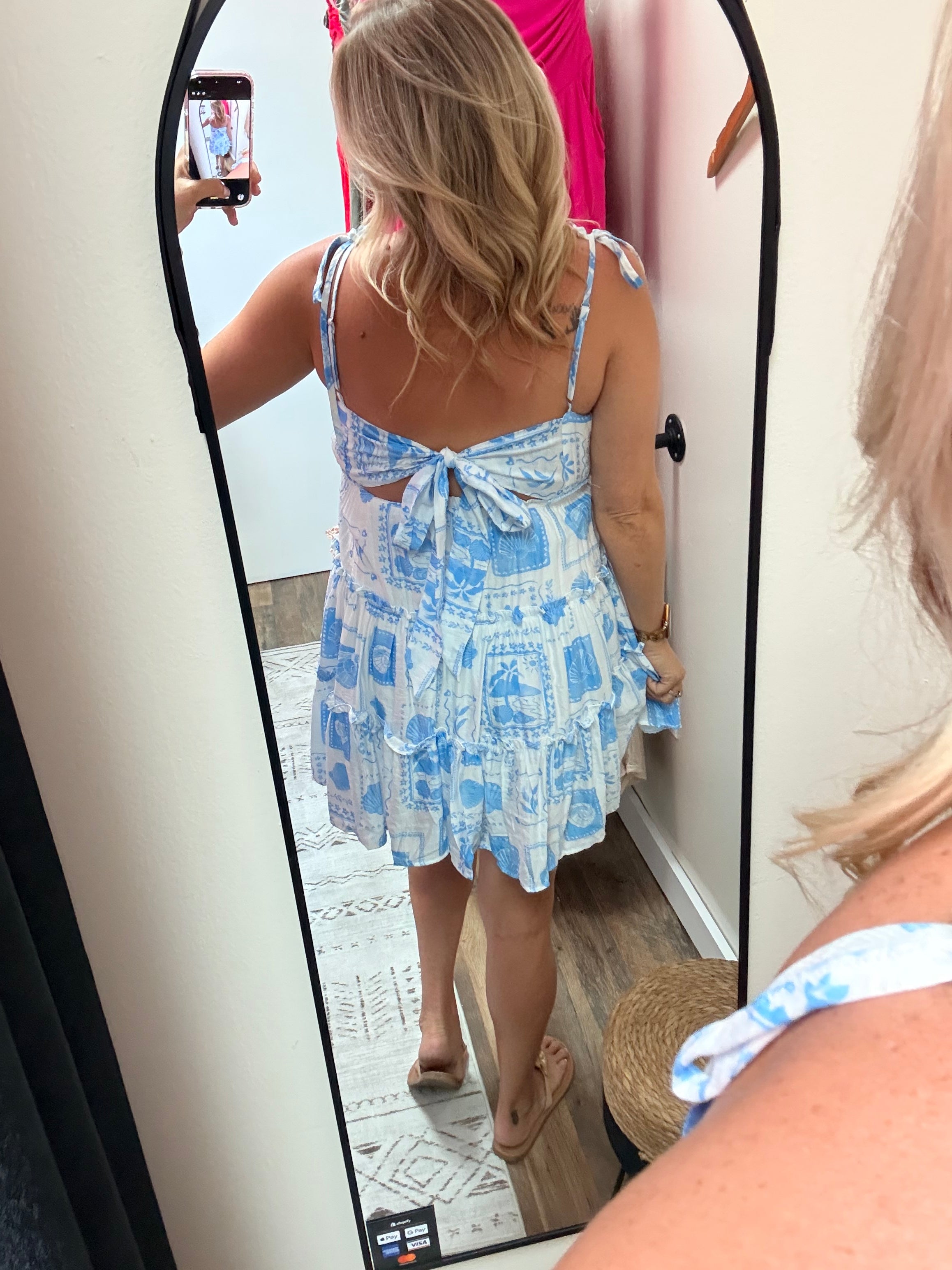 MARINE PRINT MINI DRESS