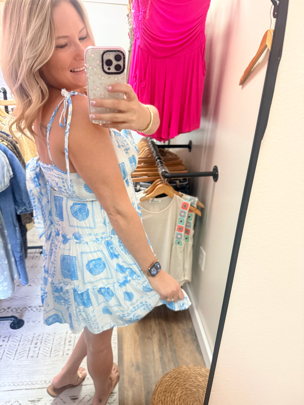 MARINE PRINT MINI DRESS