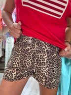 Leopard Print Shorts