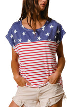 Star With Stripe Combo Top