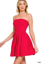 Knit N Woven Fit N Flare Mini Dress